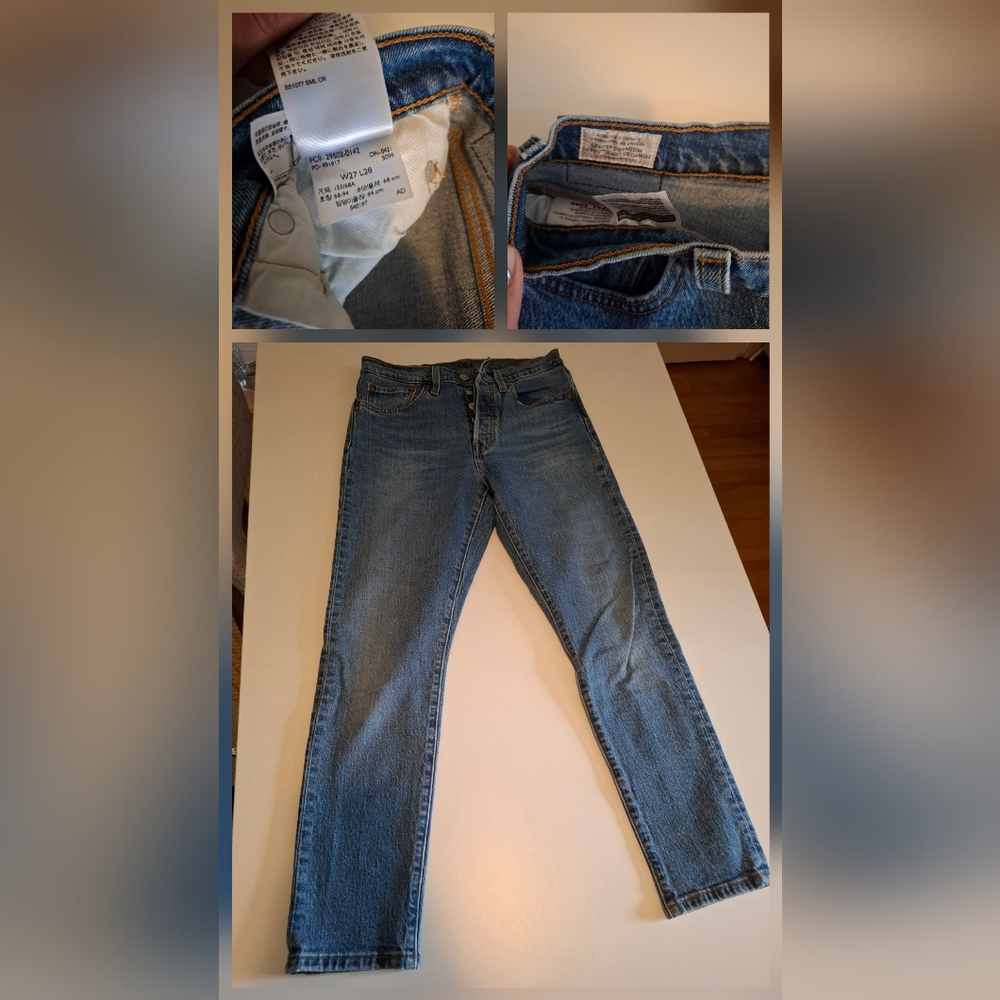 Levi's Blue Slim Jeans with Natural Fade